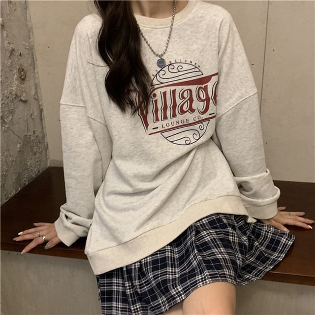 Crewneck Lettering Sweatshirt