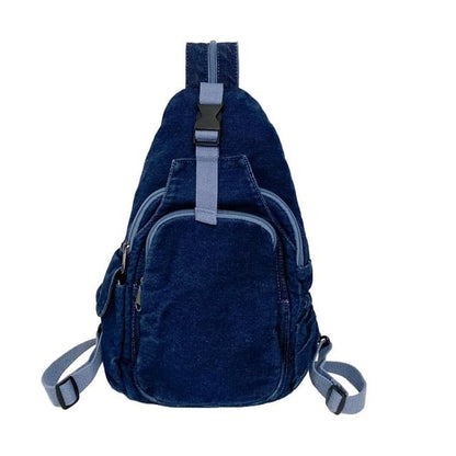 Buckle Denim Bag Sling