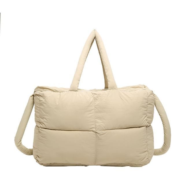 Puffer Plain Crossbody Bag Tote