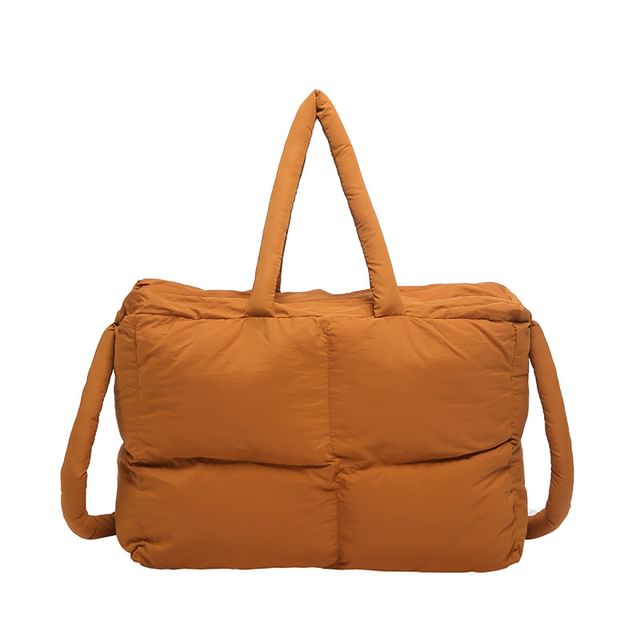 Puffer Plain Crossbody Bag Tote