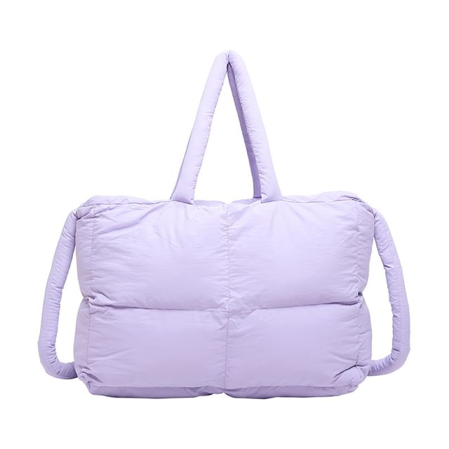 Puffer Plain Crossbody Bag Tote