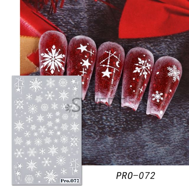 Snowflake Nail Art Stickers (Various Designs)