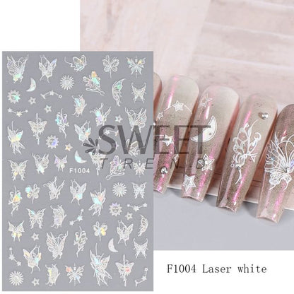 Butterfly Star Nail Art Stickers (Various Designs)