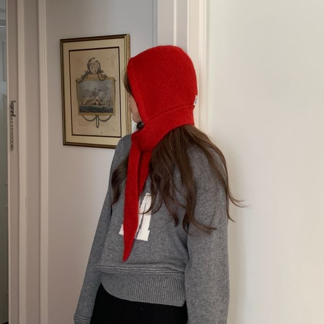 Applique Wool Balaclava
