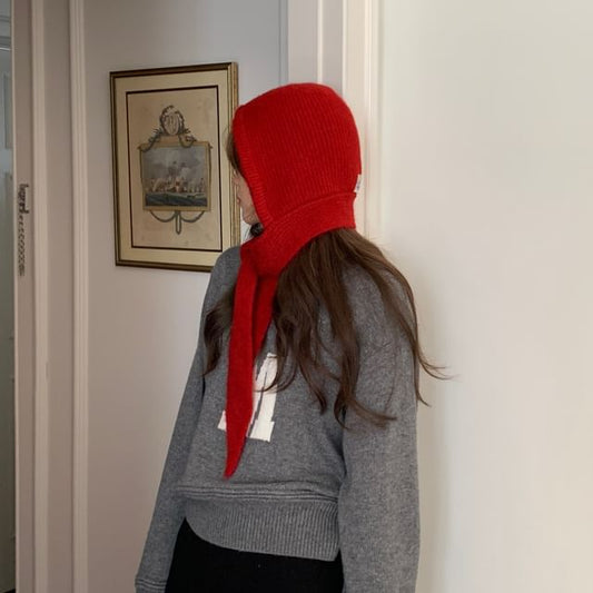 Applique Wool Balaclava