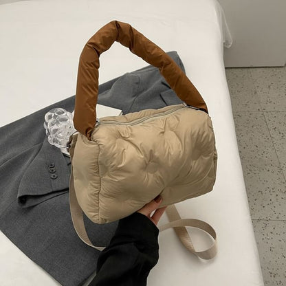 Puffer Crossbody Tote Bag