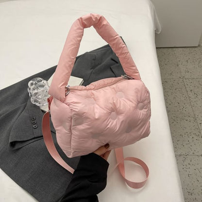 Puffer Crossbody Tote Bag