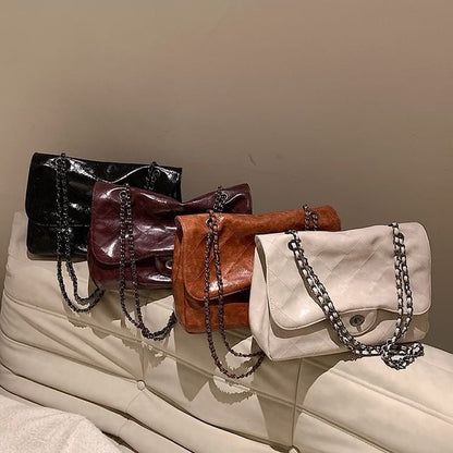 Quilted Flap Shoulder Bag