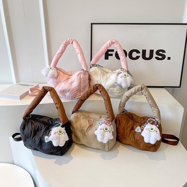 Puffer Crossbody Tote Bag