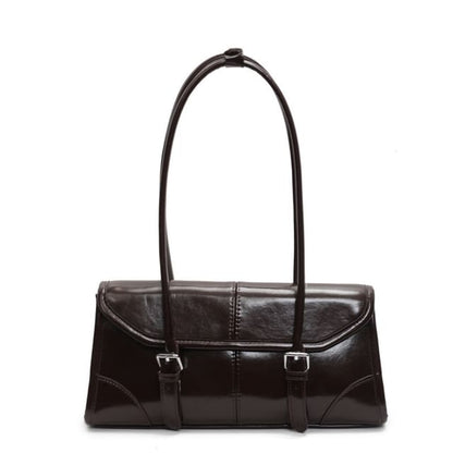 Faux Leather Flap Tote Bag