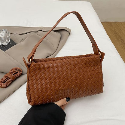 Quilted Faux Leather Crossbody Bag