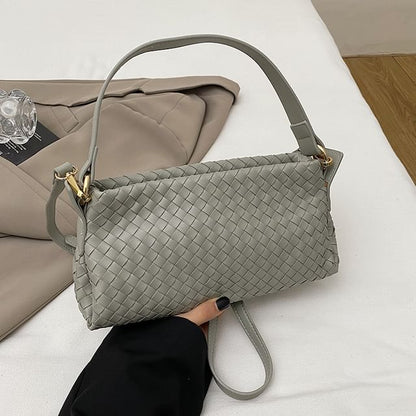 Quilted Faux Leather Crossbody Bag