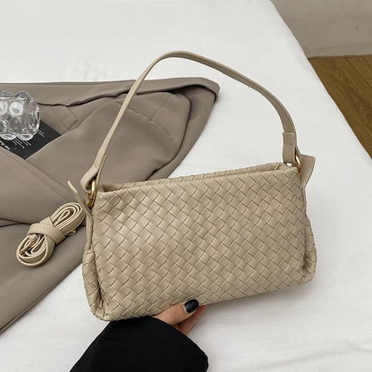 Quilted Faux Leather Crossbody Bag