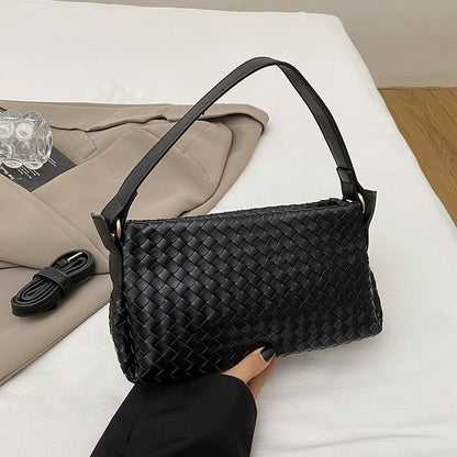 Quilted Faux Leather Crossbody Bag