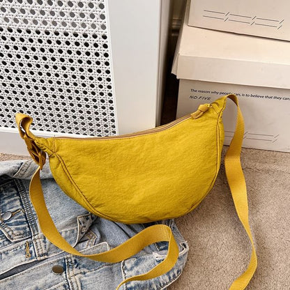 Hobo-Tasche aus Canvas, schlicht
