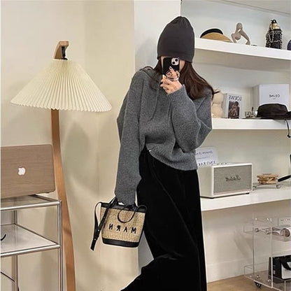 Long Sleeve Zip Hooded Cardigan