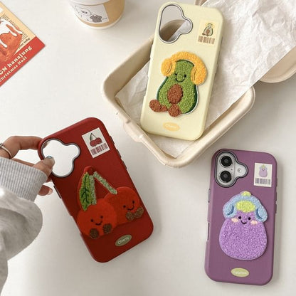 Vegetable Embroidered Phone Case