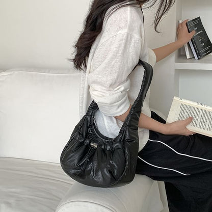 Plain Padded Shoulder Bag