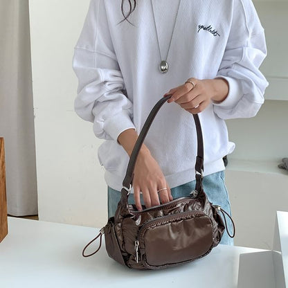 Plain Drawstring Shoulder Bag