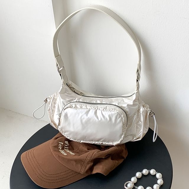 Plain Drawstring Shoulder Bag