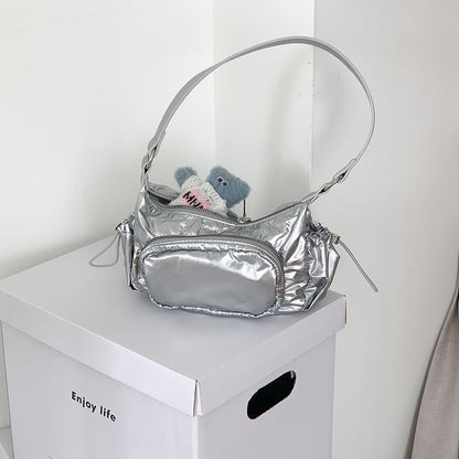 Plain Drawstring Shoulder Bag