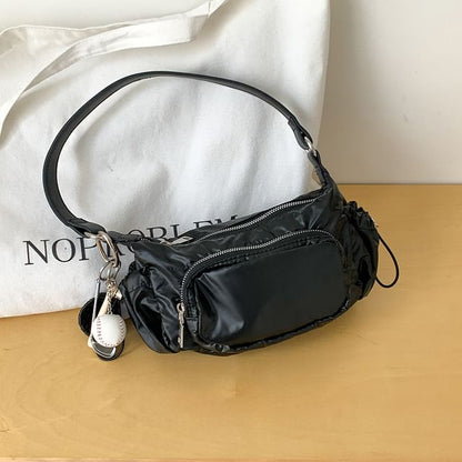 Plain Drawstring Shoulder Bag