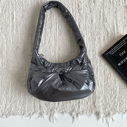 Plain Padded Shoulder Bag