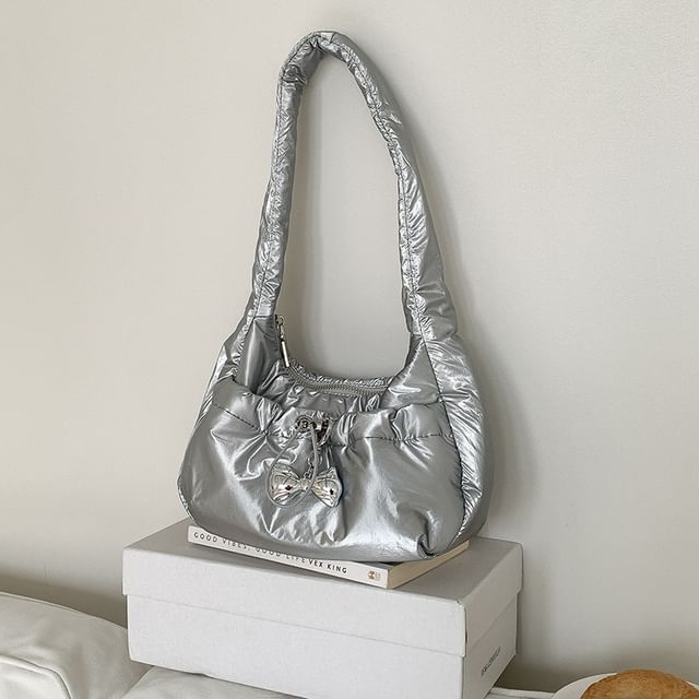 Plain Padded Shoulder Bag