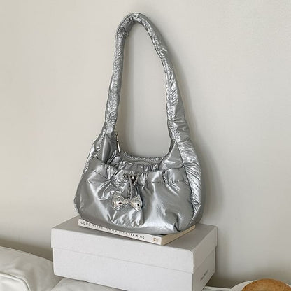 Plain Padded Shoulder Bag