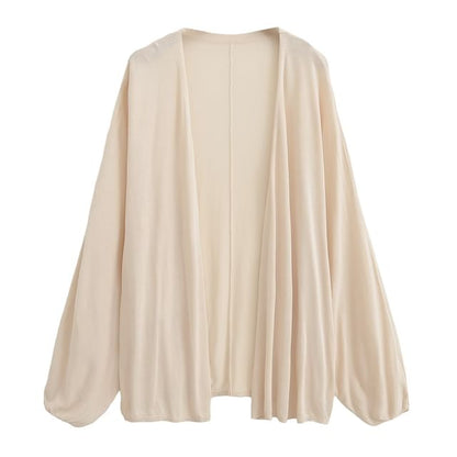 Open Front Solid Cardigan (Various Designs)