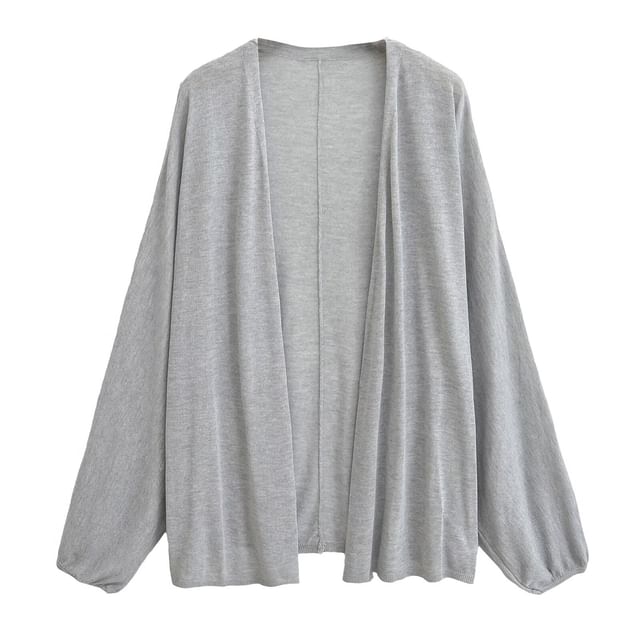 Open Front Solid Cardigan (Various Designs)
