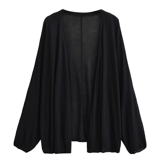 Open Front Solid Cardigan (Various Designs)