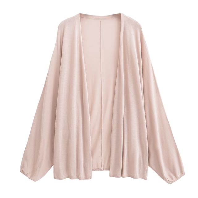 Open Front Solid Cardigan (Various Designs)