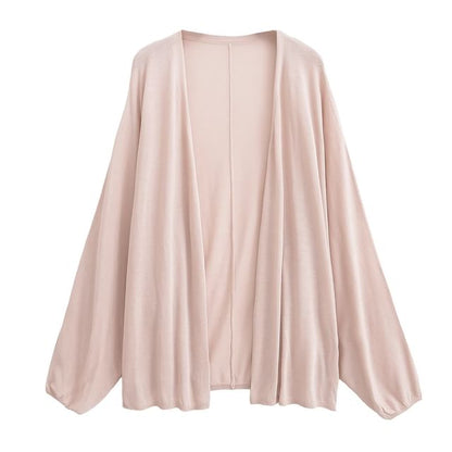 Open Front Solid Cardigan (Various Designs)