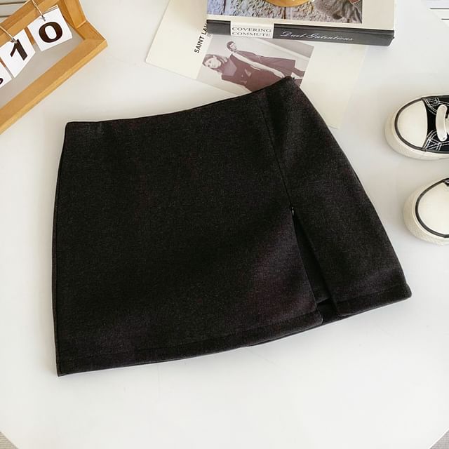 Low Waist Asymmetrical Flared Mini Skirt