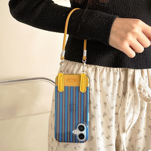 Case Phone Striped / Strap Set