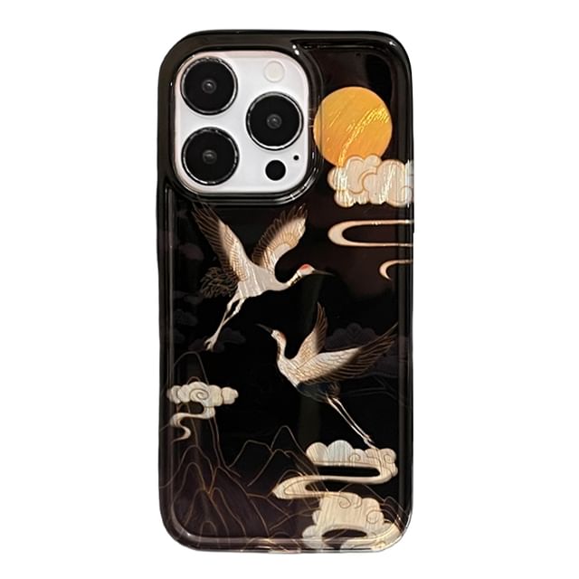 Crane Phone Case / Tassel Charm / Set