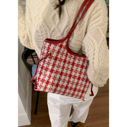 Plaid Shoulder Bag