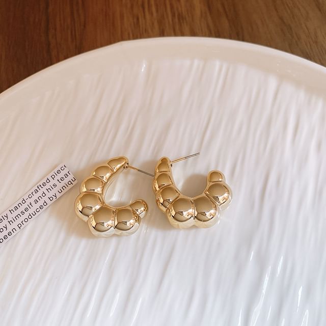 Plain Alloy Hoop Earring (Various Designs)