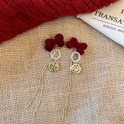 (Various / Bow Stud Dangle Drop Designs) Earring