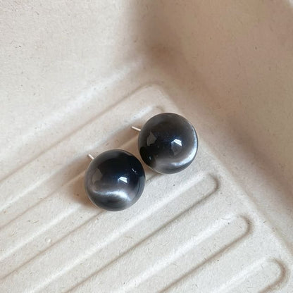 Earring Bead Stud Heart / Alloy