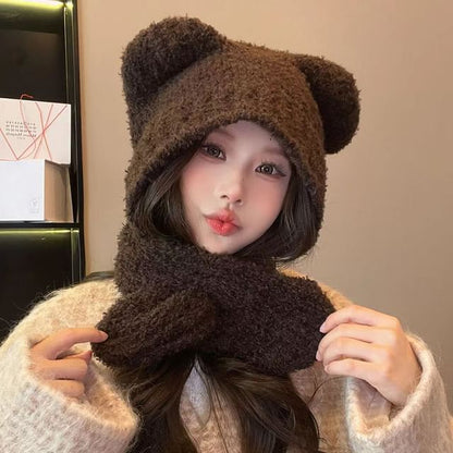 Bear Ear Knit Balaclava