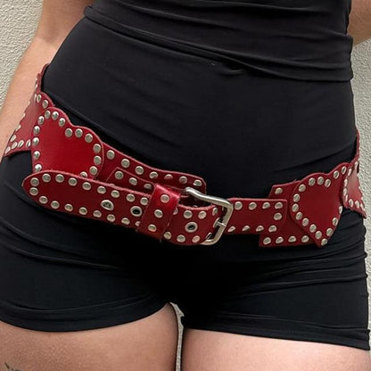 Belt Studded Heart-Shaped