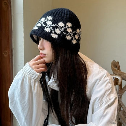 Patterned Beanie Knit