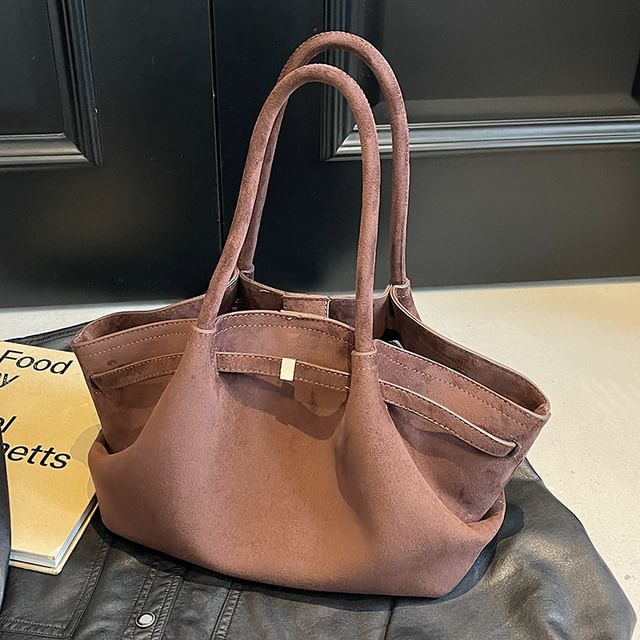 Suede Bag Faux Tote