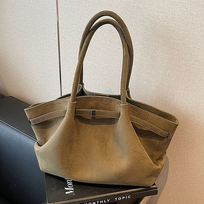 Suede Bag Faux Tote