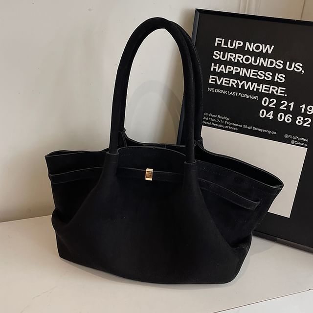 Suede Bag Faux Tote