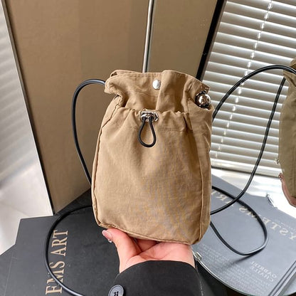 Drawstring Bucket Bag Plain