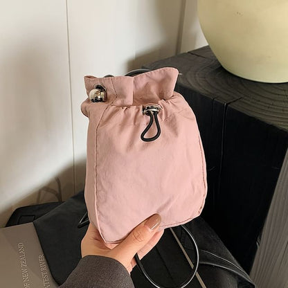 Drawstring Bucket Bag Plain