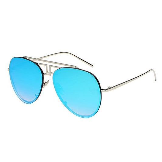 Double Bridge Metal Frame Sunglasses